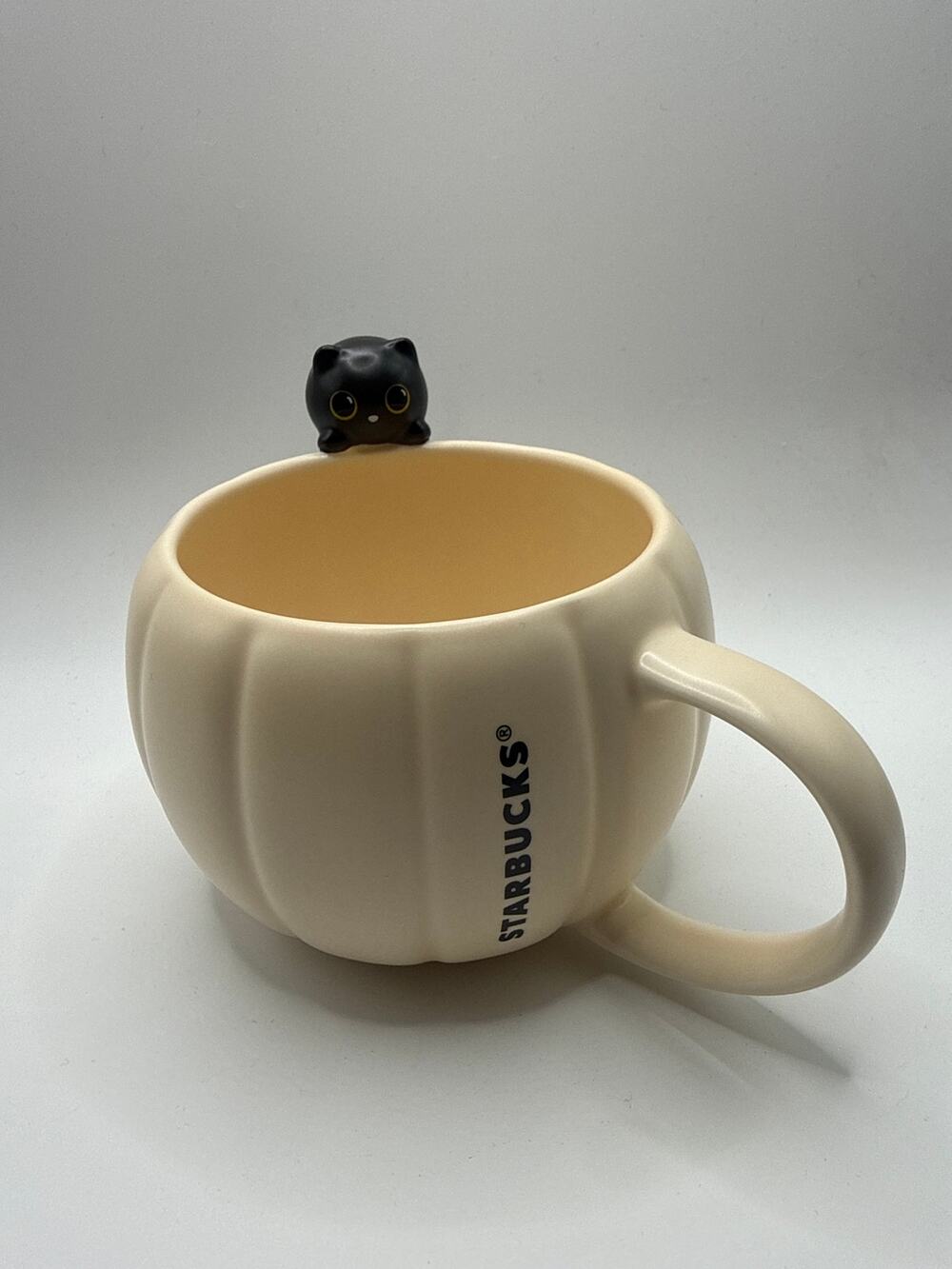 Starbucks Black Cat MUG LIMITED EDITION 2026 White Pumpkin NEW